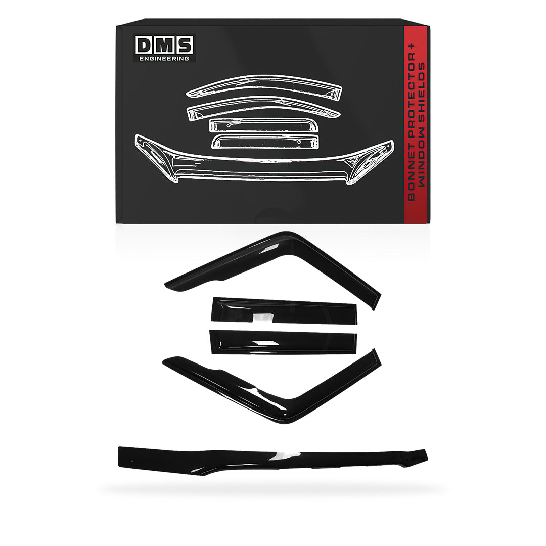 Toyota LandCruiser 70 / 76 / 78 / 79 Series (2007 - 2016) Bonnet Protector + Weather Shields