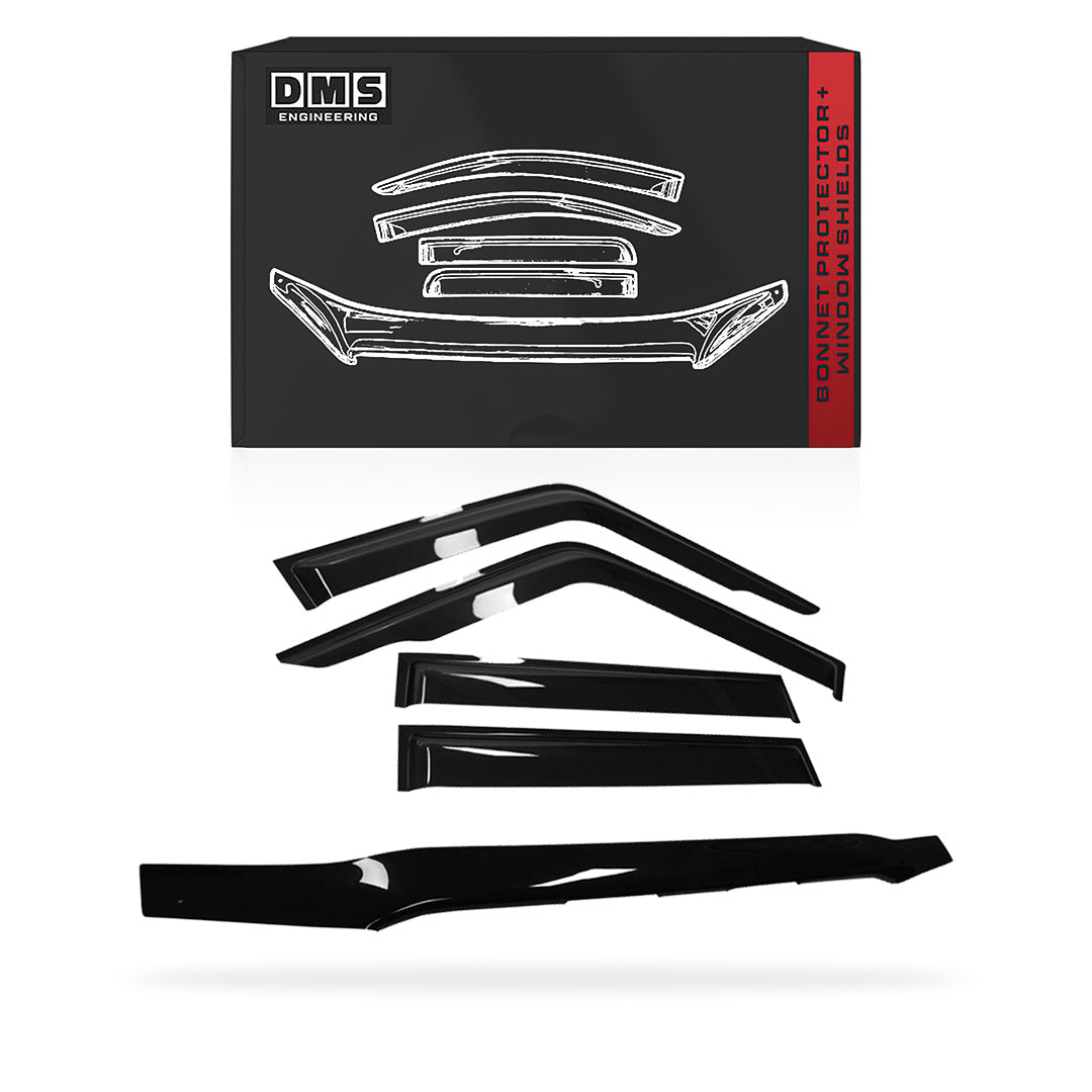 Toyota LandCruiser 70 / 76 / 78 / 79 Series (2017- 2023) Bonnet Protector + Weather Shields