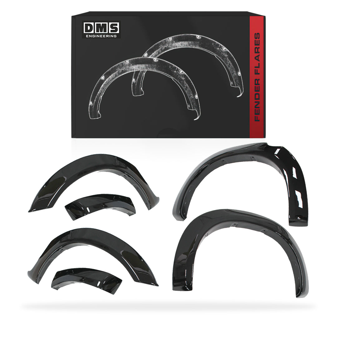Toyota HiLux N70 (2005 - 2011) Gloss Black OEM Style Guard Flares