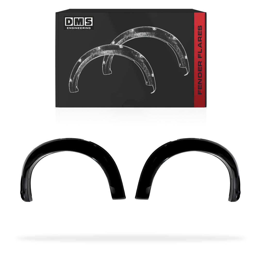Holden Colorado RG (2017 - 2026) Front OEM Style Gloss Black Guard Flares