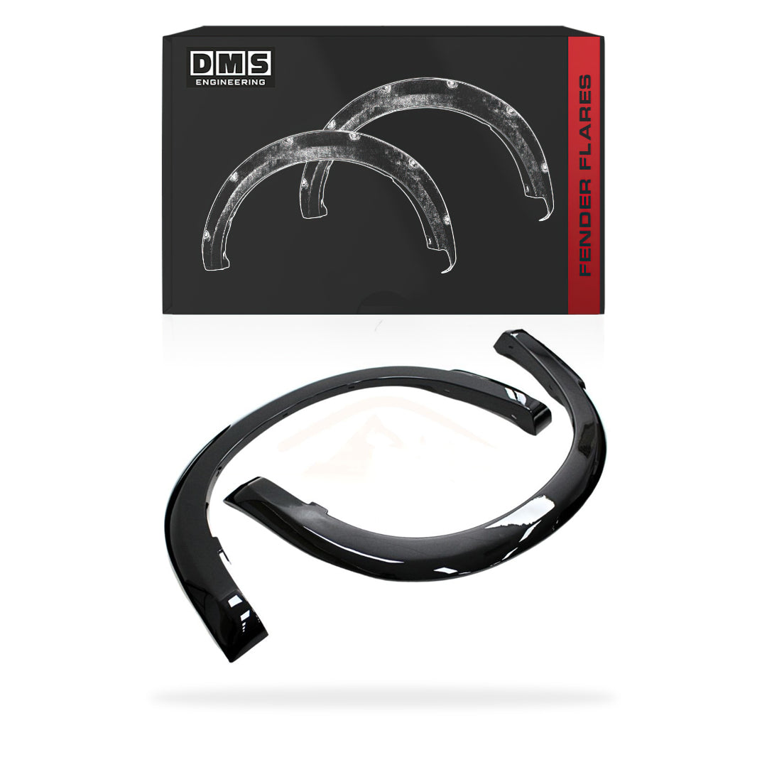 Holden Colorado RG (2012 - 2016) Front Gloss Black OEM Style Guard Flares