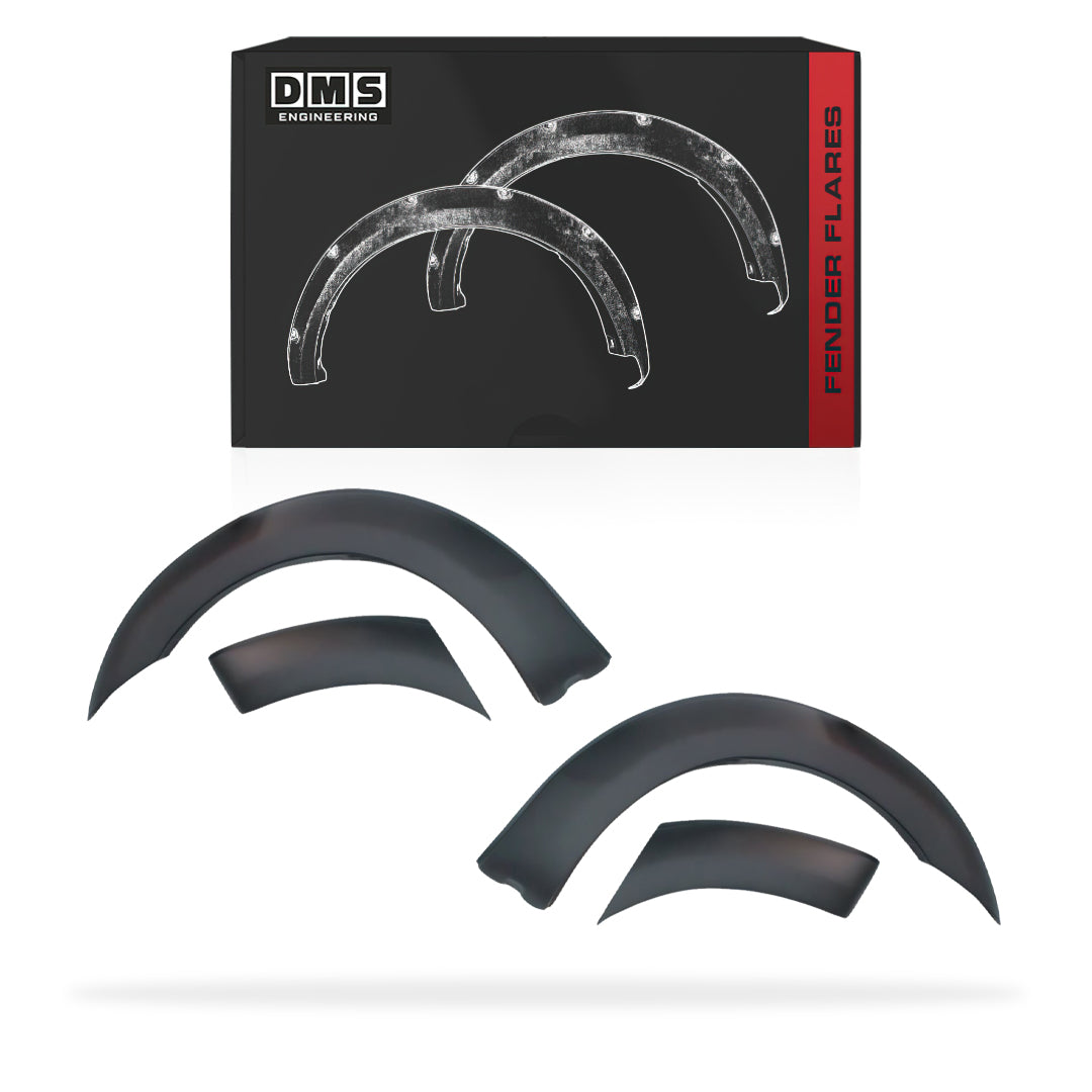 Ford Ranger PX2 MK2 (2015 - 2018) Front Matte Black Guard Flares (Adhesive tape)
