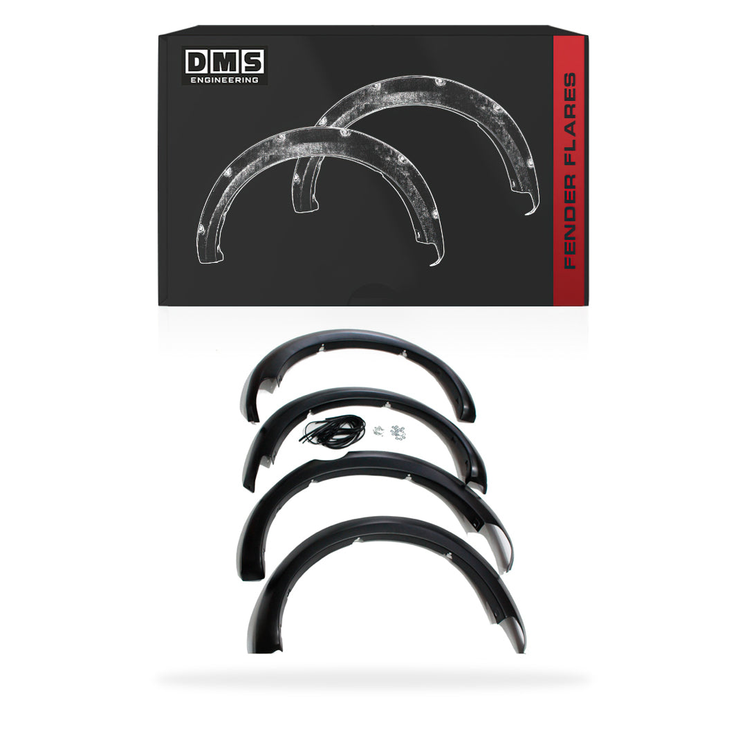 Mitsubishi Triton ML / MN (2006 - 2014) Matte Black (Mud Flap Cutout) Guard Flares