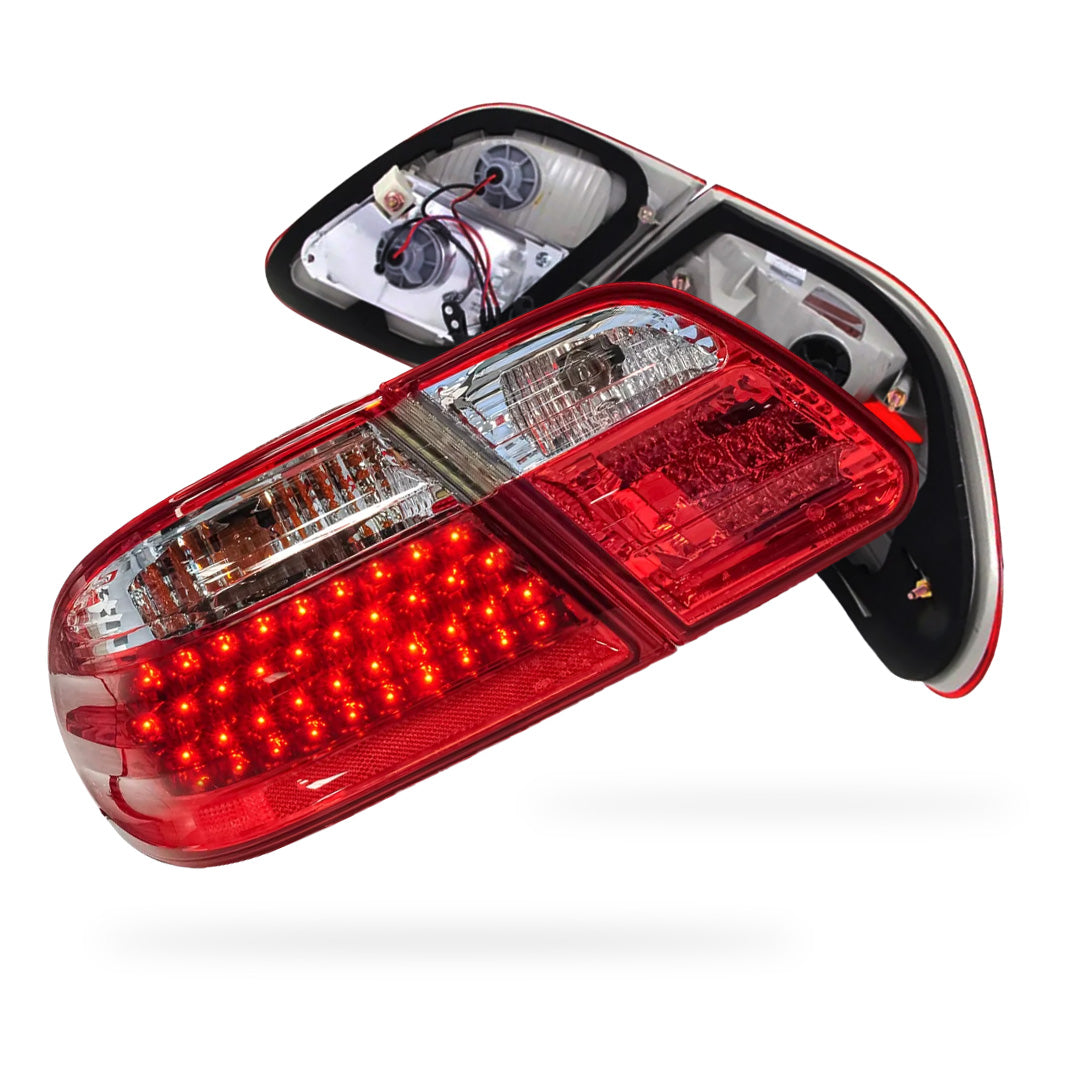 Mercedes-Benz E-Class W210 (1995 - 2002) Smoked Red LED Tail Lights LH + RH