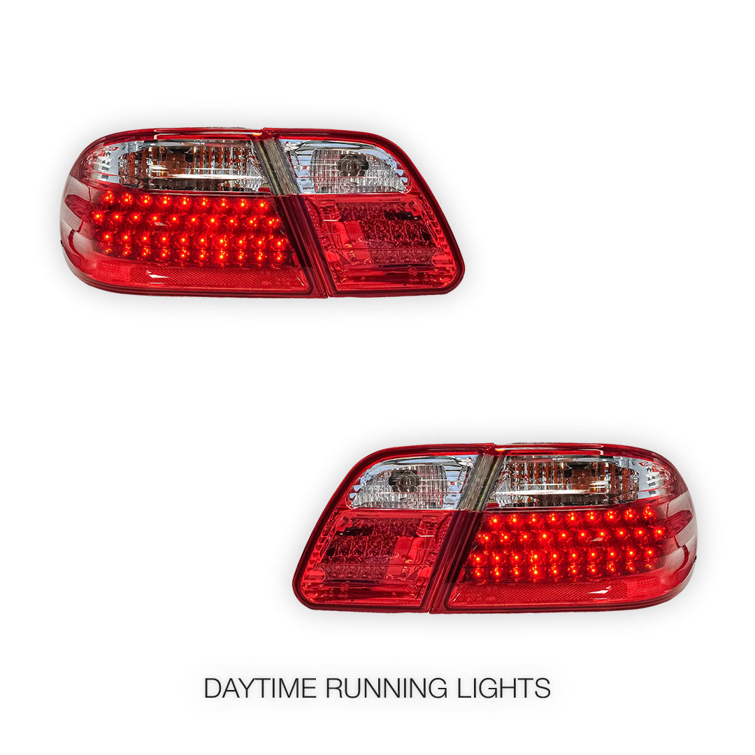 Mercedes-Benz E-Class W210 (1995 - 2002) Smoked Red LED Tail Lights LH + RH
