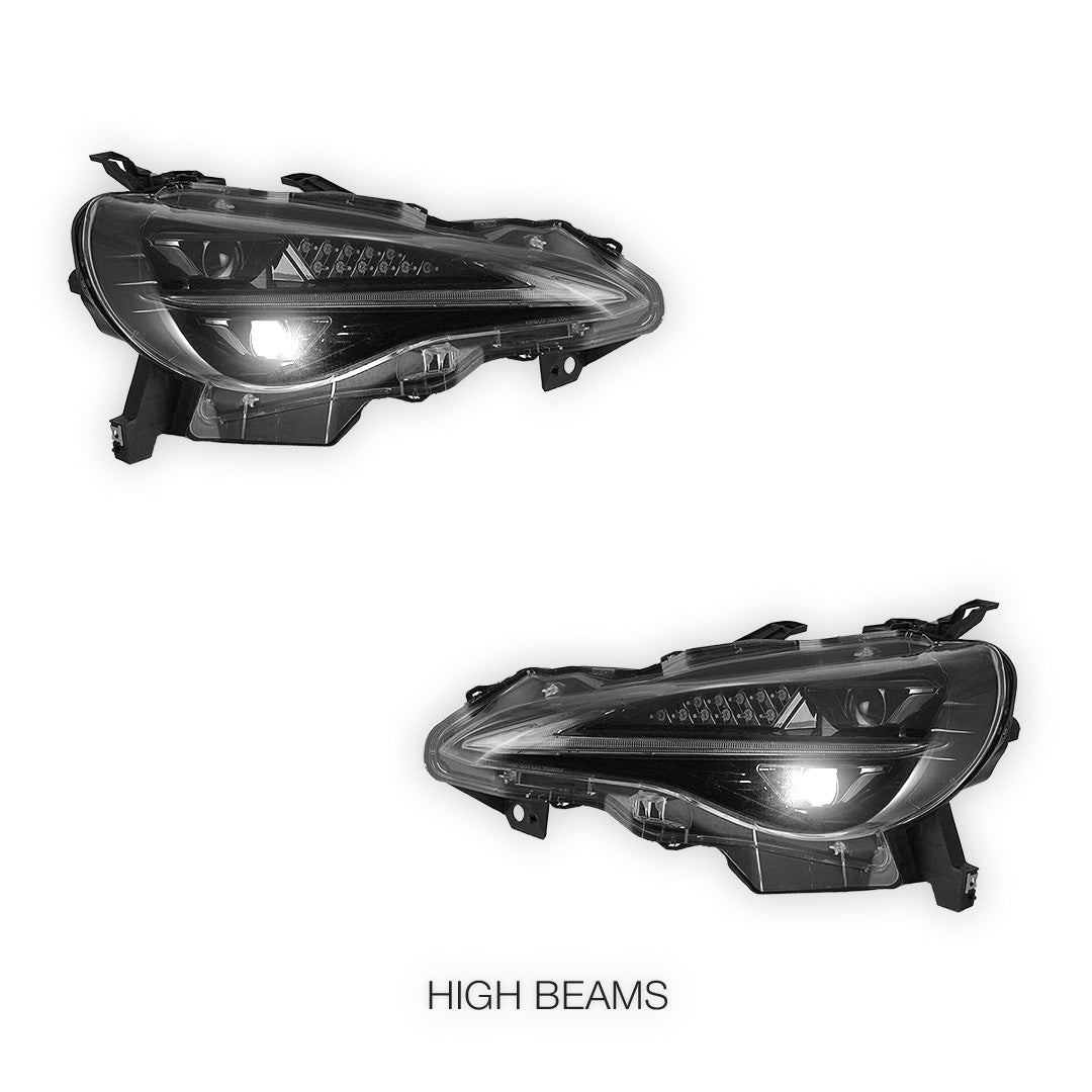 Toyota 86 1st Gen (2012 - 2020) 3D FULL LED W/Animation Headlights LH + RH