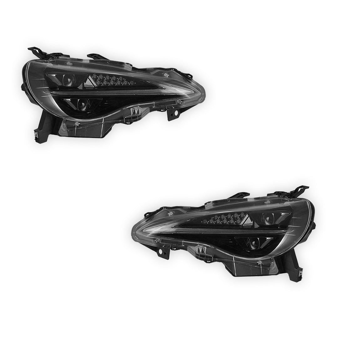 Toyota 86 1st Gen (2012 - 2020) 3D FULL LED W/Animation Headlights LH + RH