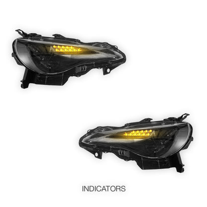 Toyota 86 1st Gen (2012 - 2020) 3D FULL LED W/Animation Headlights LH + RH