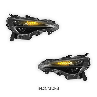 Subaru BRZ 1st Gen (2012 - 2020) 3D FULL LED W/Animation Headlights LH + RH