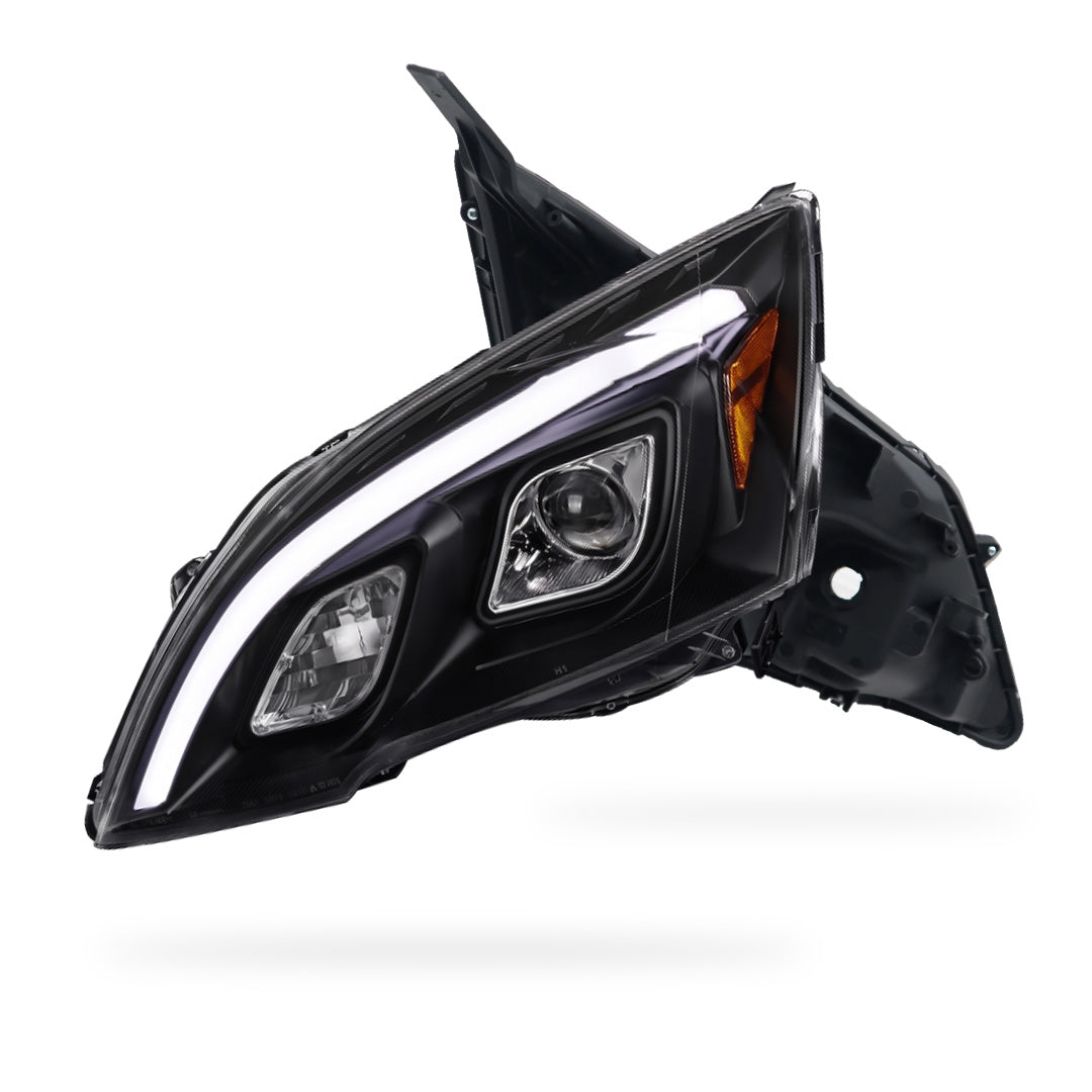 Honda CR-V RE (2007 - 2012) 3D LED DRL Projector Black Housing Headlights LH + RH
