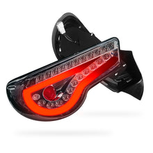 Subaru BRZ 1st Gen (2012 - 2021)  Smoked Full LED 3D Stripe Bar Tail Lights LH + RH