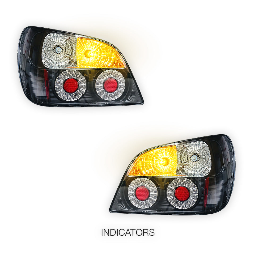 Subaru Impreza GD (2001 - 2003) JDM Black Altezza LED Tail Lights LH + RH