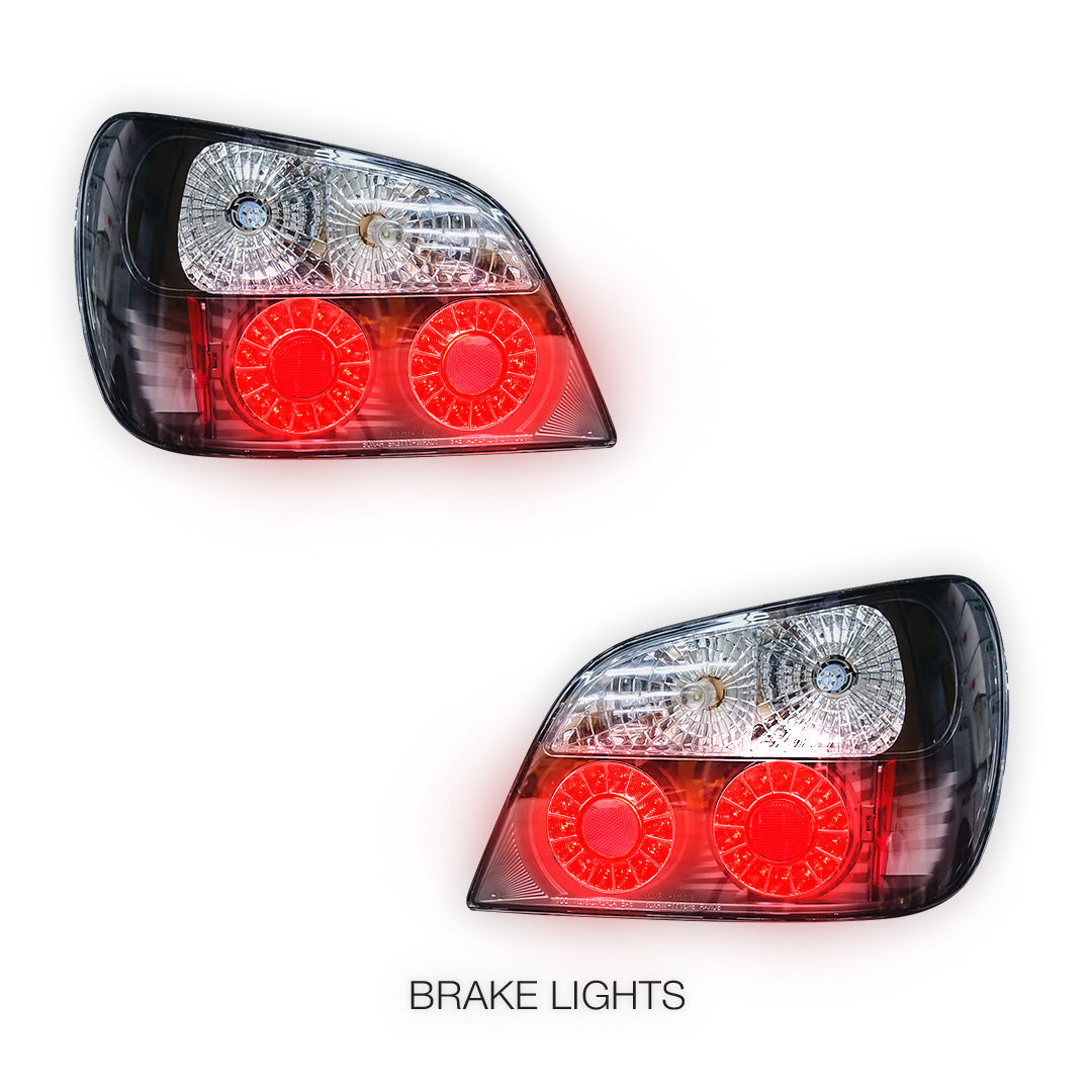 Subaru Impreza GD (2001 - 2003) JDM Black Altezza LED Tail Lights LH + RH