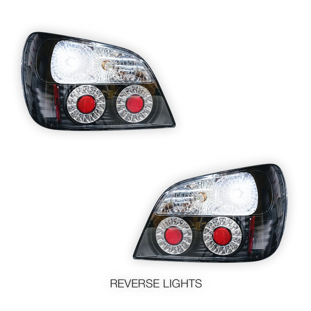 Subaru Impreza GD (2001 - 2003) JDM Black Altezza LED Tail Lights LH + RH