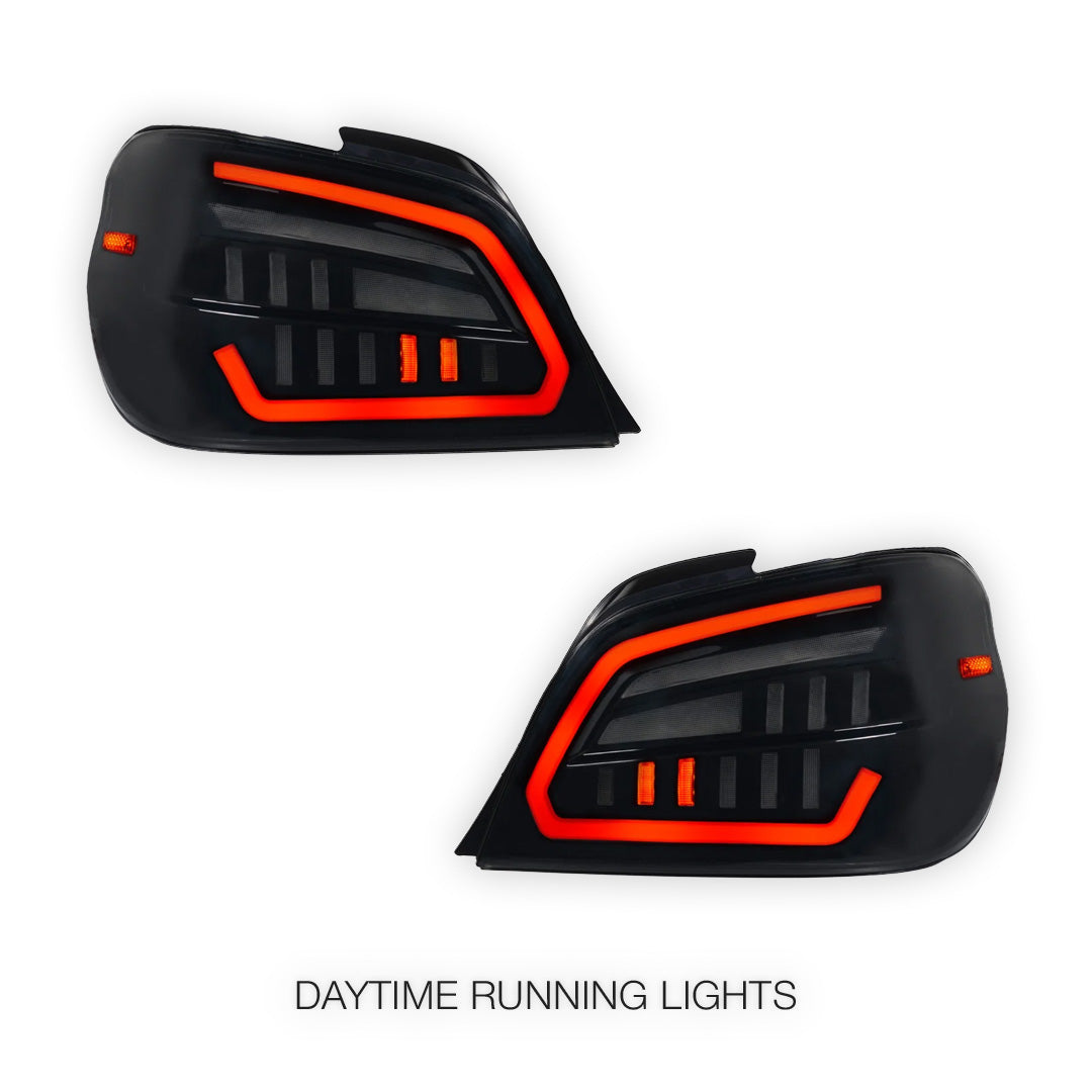 Subaru Impreza GD (2001 - 2007) Smoked Full LED Tail Lights LH + RH