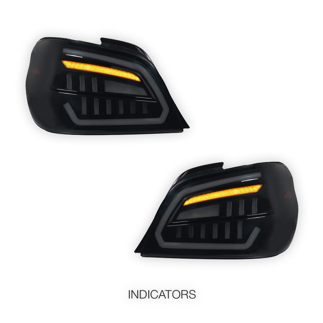 Subaru Impreza GD (2001 - 2007) Smoked Full LED Tail Lights LH + RH