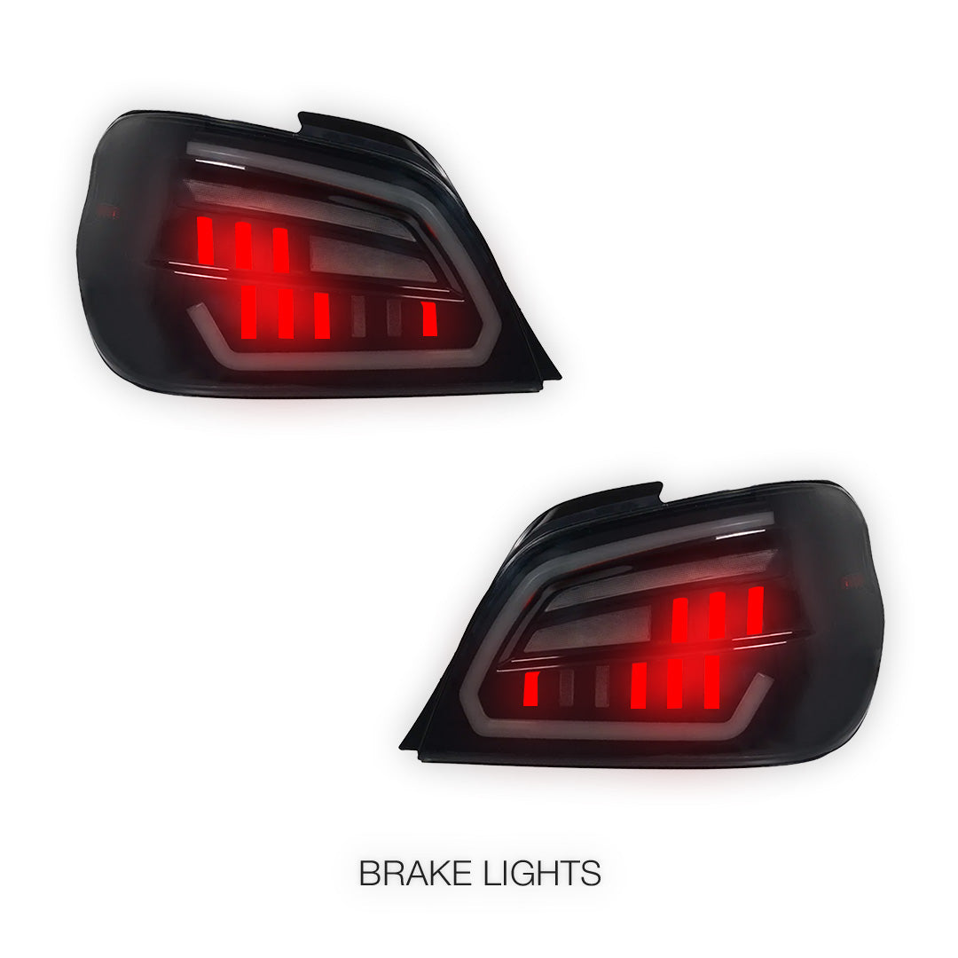 Subaru Impreza GD (2001 - 2007) Smoked Full LED Tail Lights LH + RH
