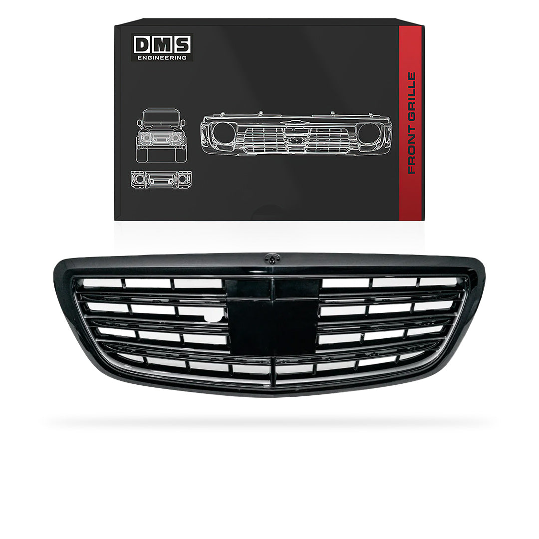 Mercedes-Benz S-Class W222 (2013 - 2020) Gloss Black / Chrome Black AMG S63 Style Grille