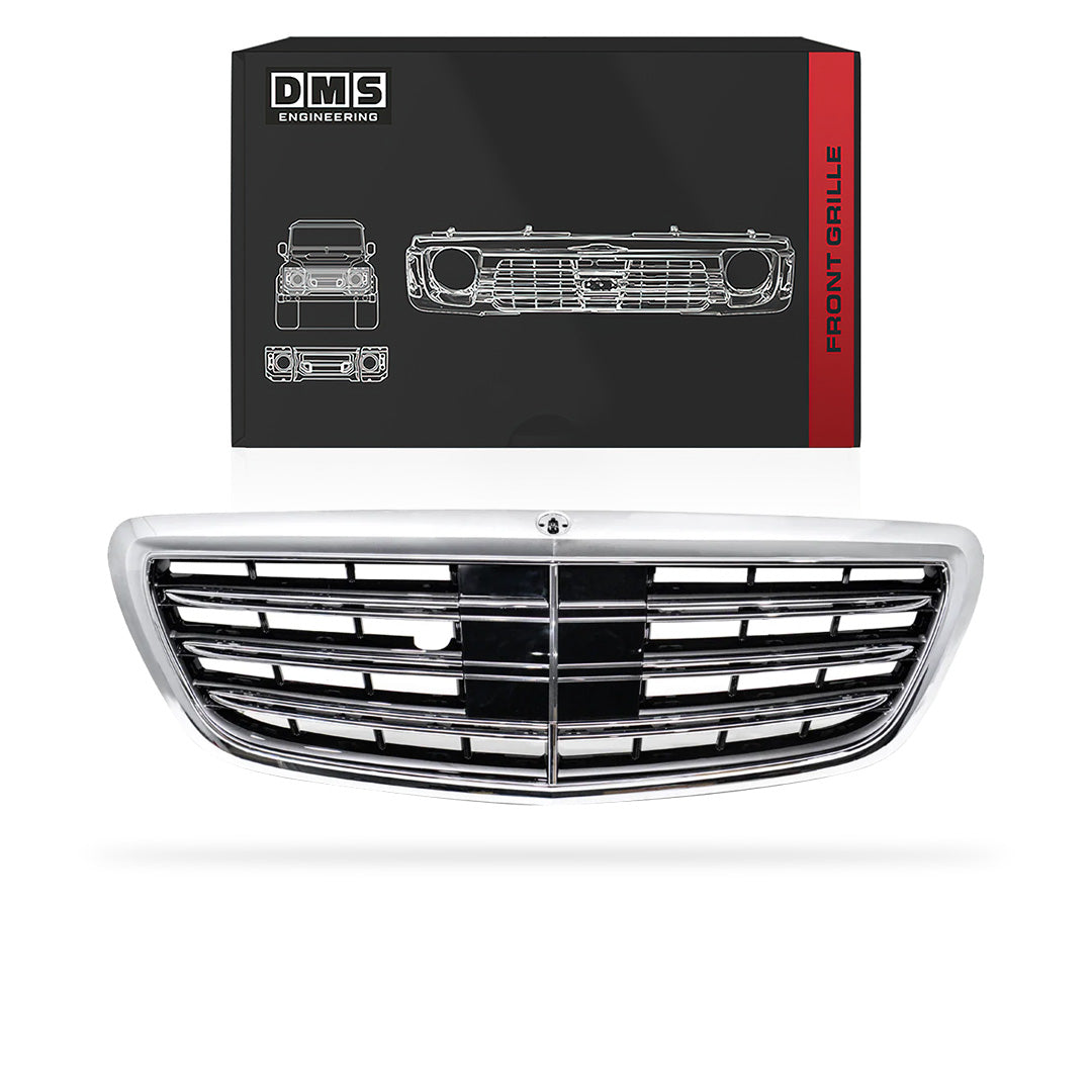Mercedes-Benz S-Class W222 (2013 - 2020) Gloss Black / Chrome Black AMG S63 Style Grille