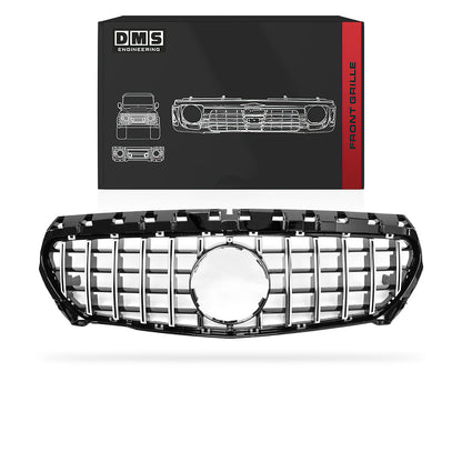 Mercedes-Benz CLA-Class C117 / X117 (2013 - 2019) Gloss / Chrome Black Panamericana Front Bumper Bar Grille
