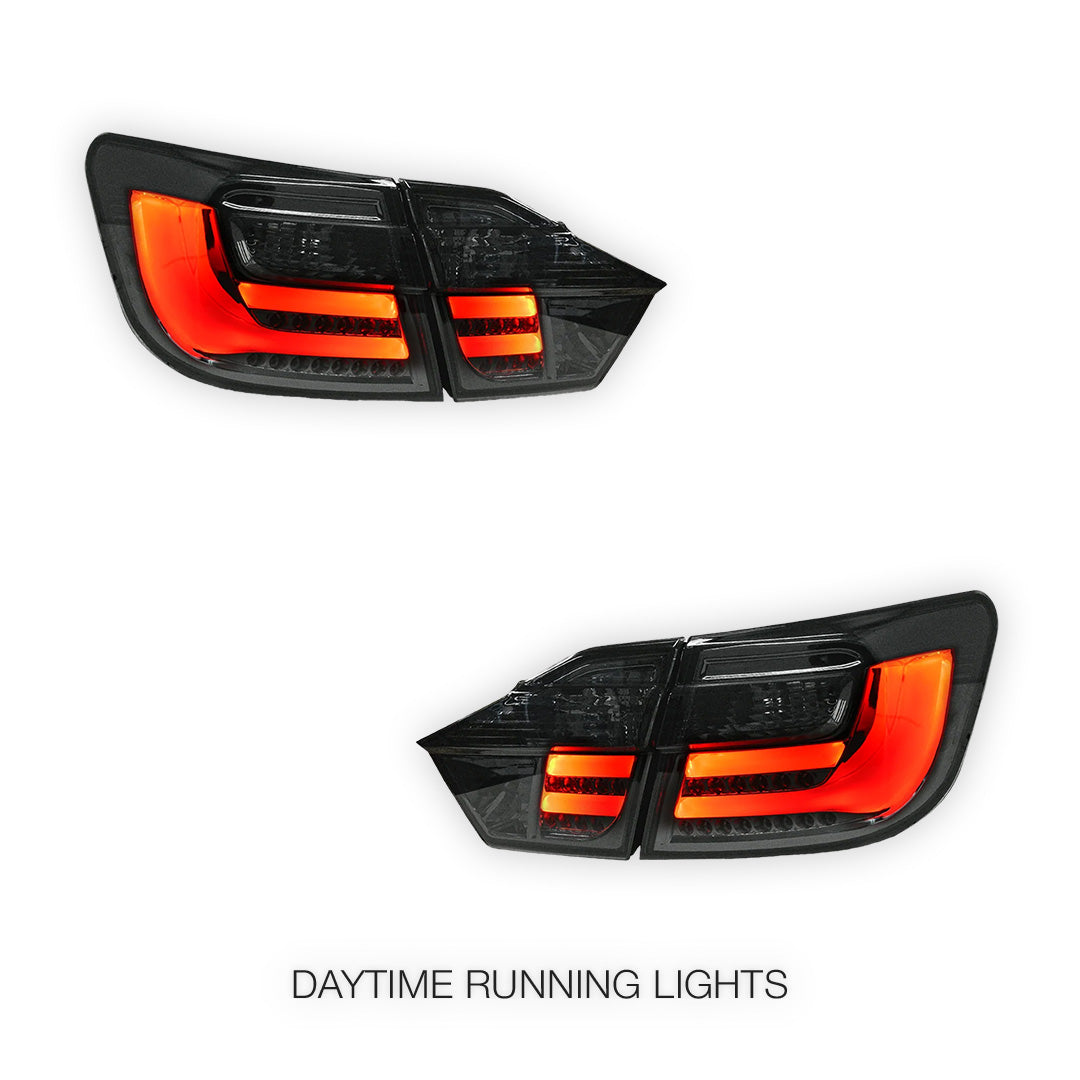 Toyota Aurion XV50 (2012 - 2017) Smoked Black Full LED Tail Lights LH + RH