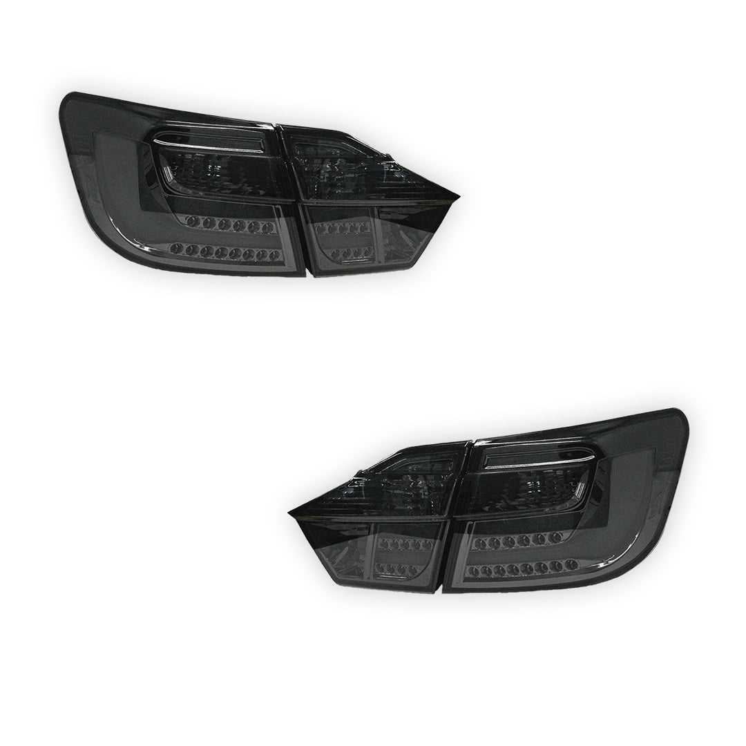 Toyota Aurion XV50 (2012 - 2017) Smoked Black Full LED Tail Lights LH + RH