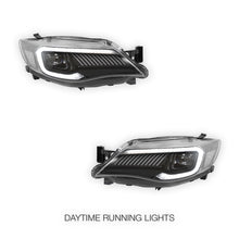 Subaru Impreza GR (2008 - 2014) VLAND BLACK Housing Full LED Sequential Headlights LH + RH