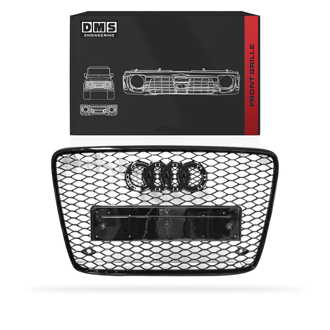 Audi Q7 4L (2006 - 2015) Gloss Black Honeycomb RS-Q7 Style Front Bumper Bar Grille