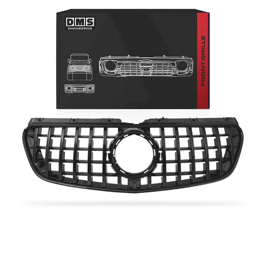 Mercedes-Benz V-Class W447 (2015 - 2020) Gloss Black / Chrome Black AMG Panamericana Style Grille