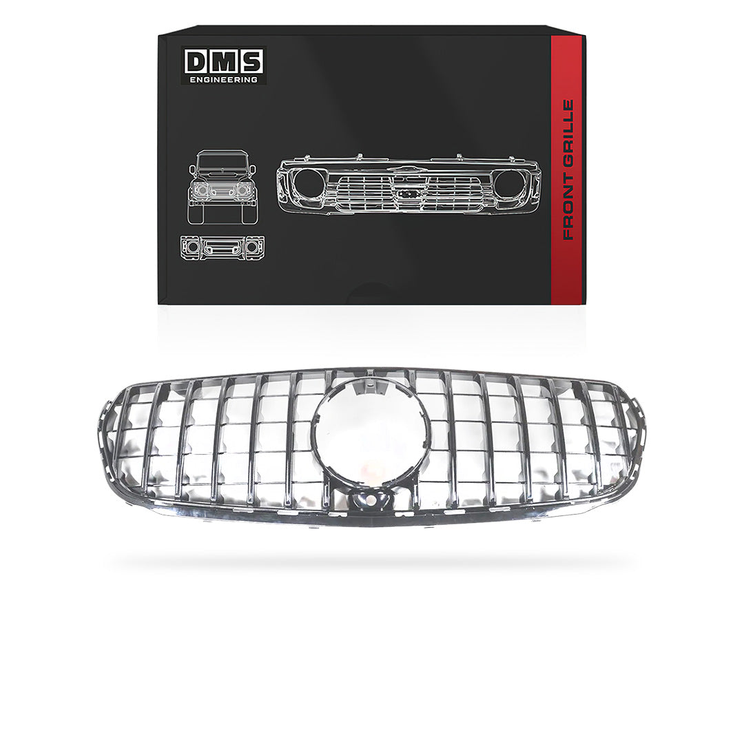 Mercedes-Benz GLC-Class X253 / C253 (2018 - 2019) Gloss Black Panamericana Front Bumper Bar Grille