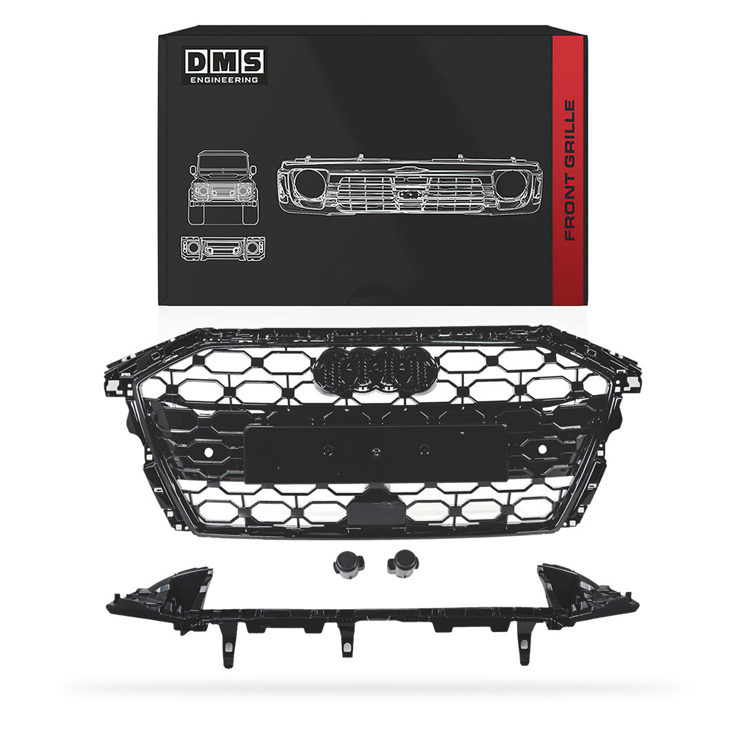 Audi S3 8Y (2021 - 2024) Gloss Black Honeycomb RS3 Style Front Bumper Grille