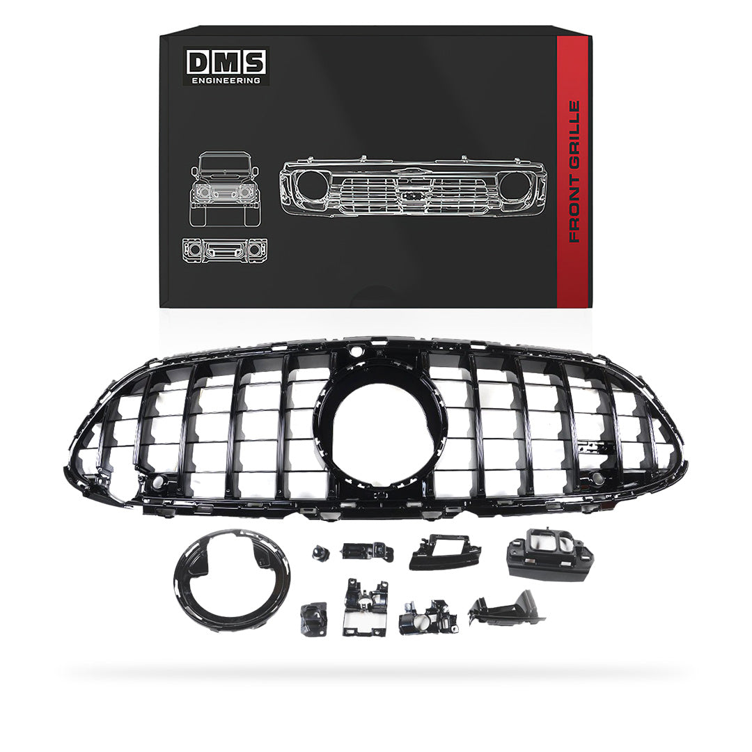 Mercedes-Benz E-Class W213 (2020 - 2023) Gloss Black Panamericana Front Bumper Bar Grille