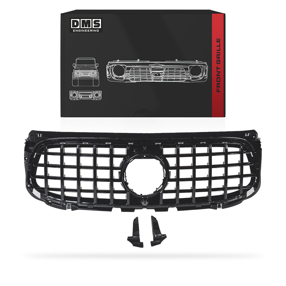 Mercedes-Benz GLB-Class X247 (2023 - 2026) Gloss Black / Chrome Black GLB35 Panamericana Style Front Grille