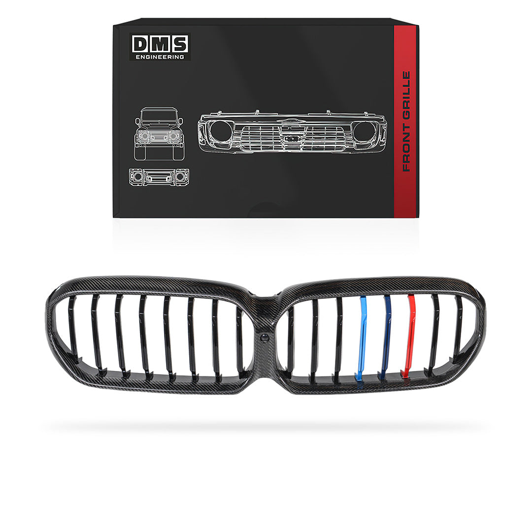 BMW 5 Series G30 / G31 (2020 - 2023) Carbon Fibre M Sport Style Front Bumper Bar Kidney Grille