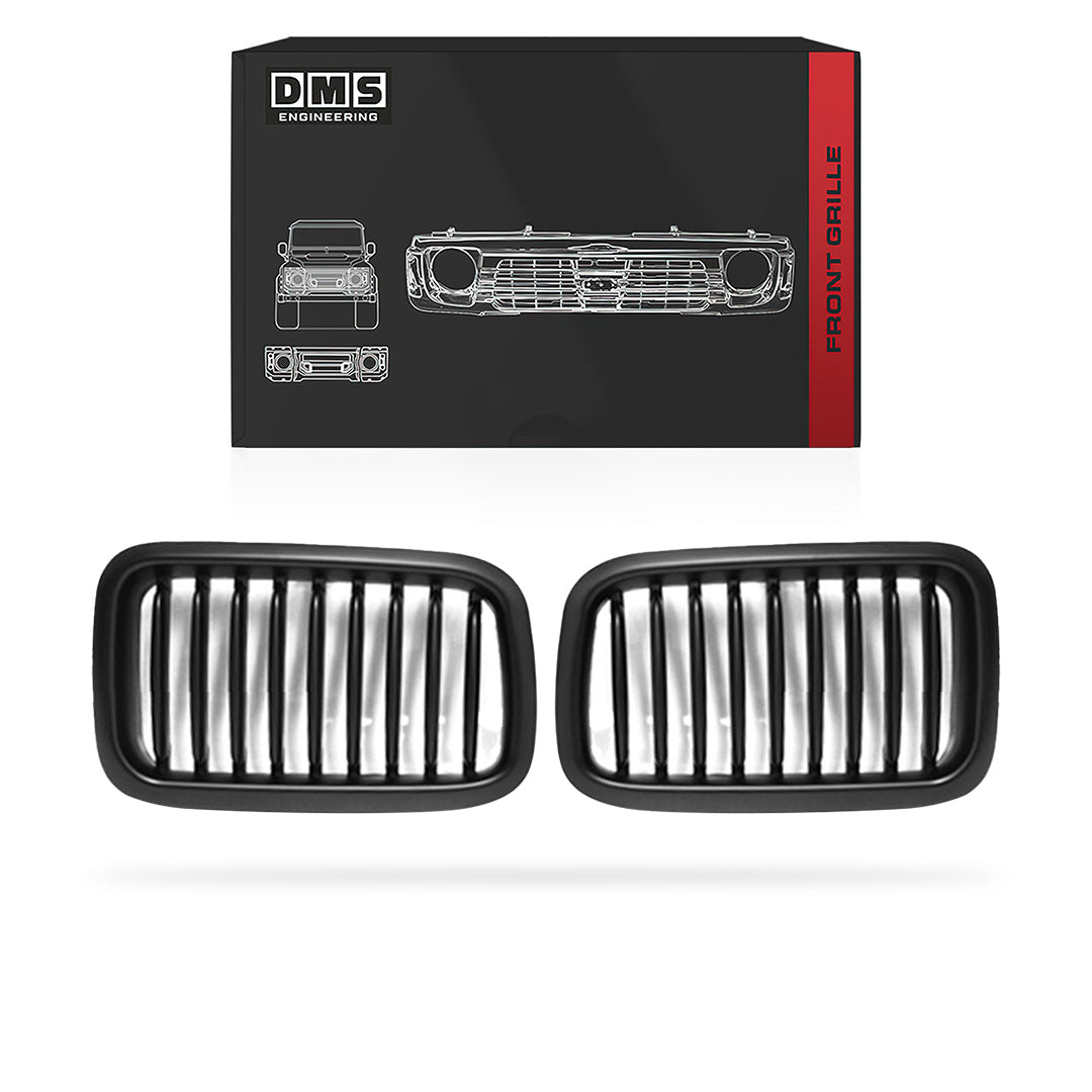 BMW 3 Series E36 (1991 - 1996) Matt Black M3 style Front Kidney Grille