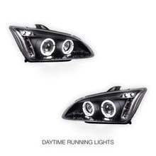 Ford Focus MK2 Hatchback (2004- 2007) Dual Halo LED Projector Headlights LH + RH