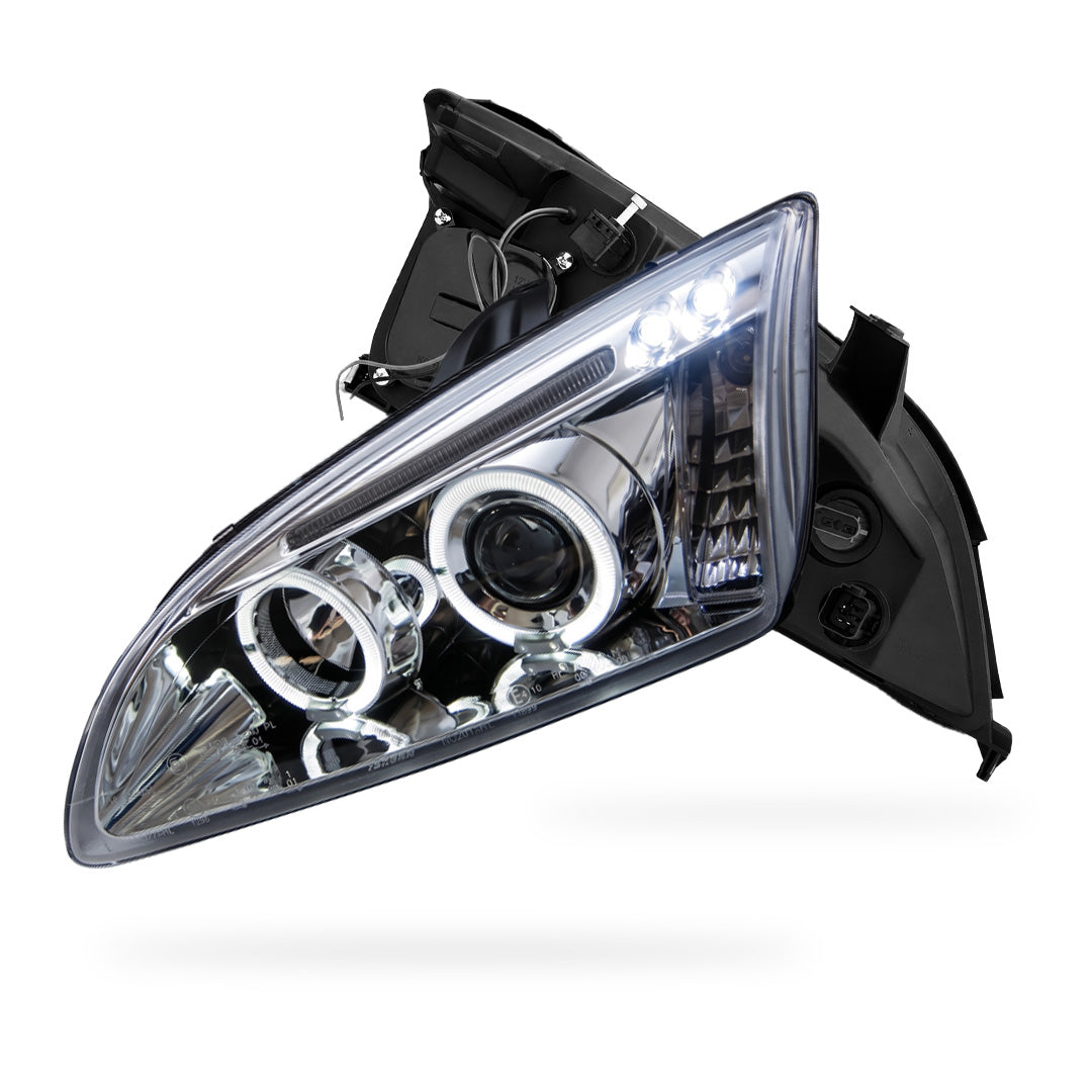 Ford Focus MK2 Hatchback (2004- 2007) Dual Halo LED Projector Headlights LH + RH