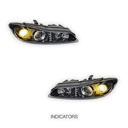 Nissan Silvia S15 (1999 - 2002) COPLUS Dual LED with LED Indicators Projector Headlights LH + RH