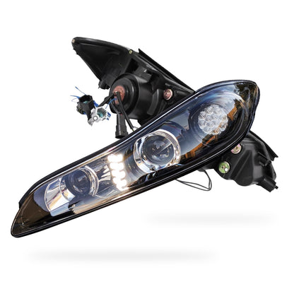 Nissan 200SX S15 (2000 - 2002) COPLUS Dual LED with LED Indicators Projector Headlights LH + RH