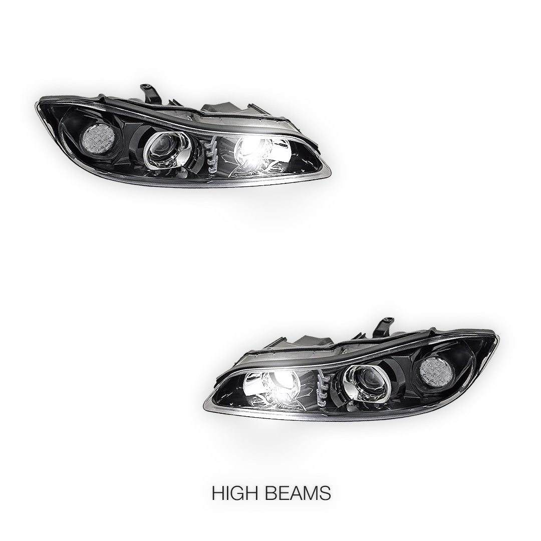 Nissan 200SX S15 (2000 - 2002) COPLUS Dual LED with LED Indicators Projector Headlights LH + RH