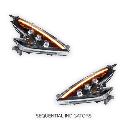 Nissan 370Z Z34 (2008 - 2021) COPLUS LED Projector with Sequential Indicators Headlights LH + RH