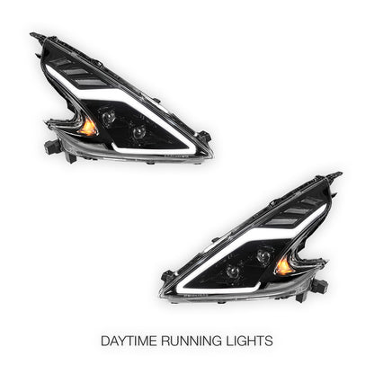 Nissan 370Z Z34 (2008 - 2021) COPLUS LED Projector with Sequential Indicators Headlights LH + RH