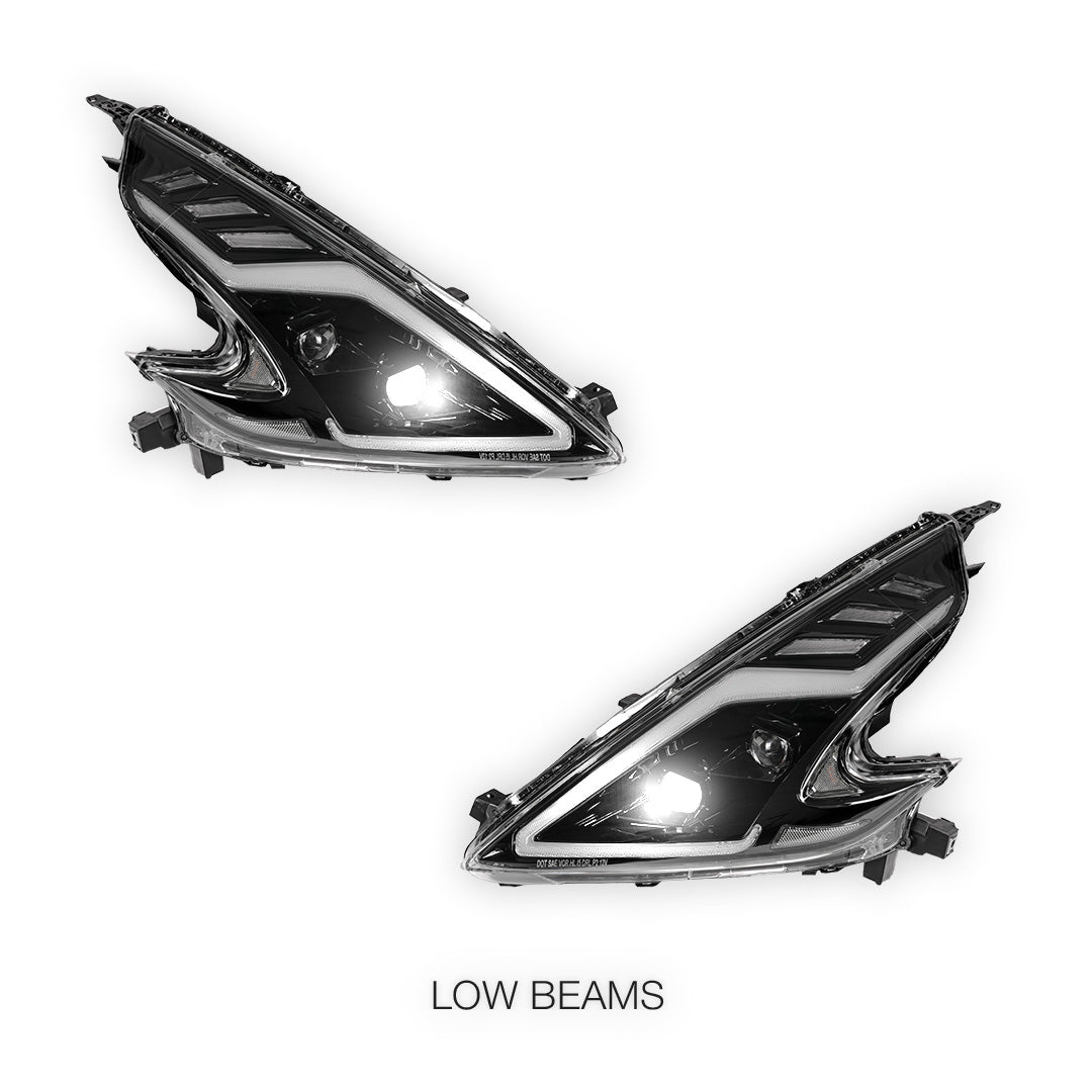 Nissan 370Z Z34 (2008 - 2021) COPLUS LED Projector with Sequential Indicators Headlights LH + RH