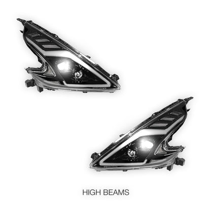 Nissan 370Z Z34 (2008 - 2021) COPLUS LED Projector with Sequential Indicators Headlights LH + RH