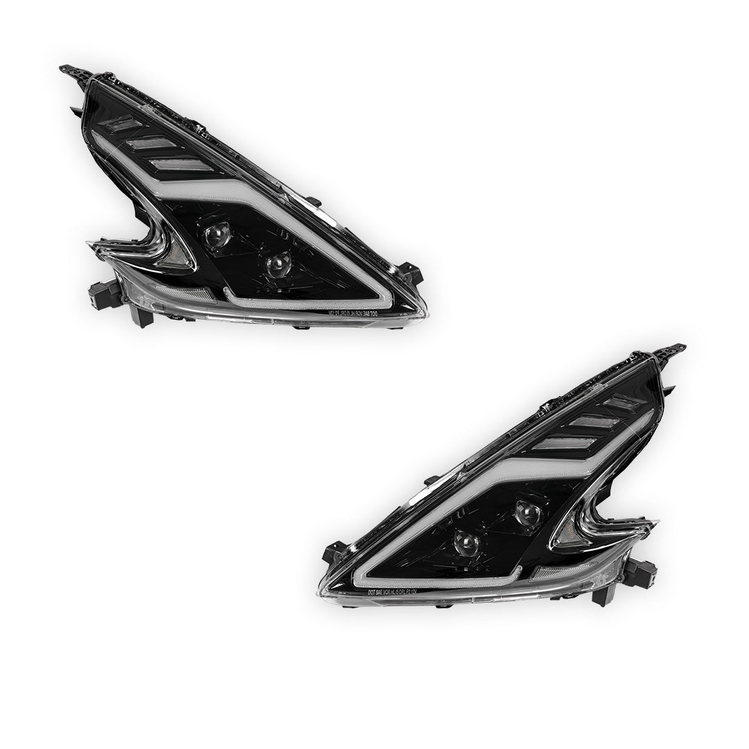 Nissan 370Z Z34 (2008 - 2021) COPLUS LED Projector with Sequential Indicators Headlights LH + RH