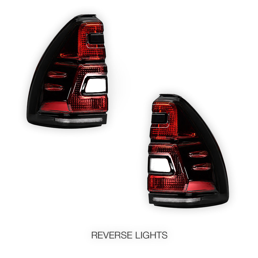 Toyota LandCruiser Prado 120 Series (2003 - 2009) FaceLift Style Full LED Tail lights LH + RH