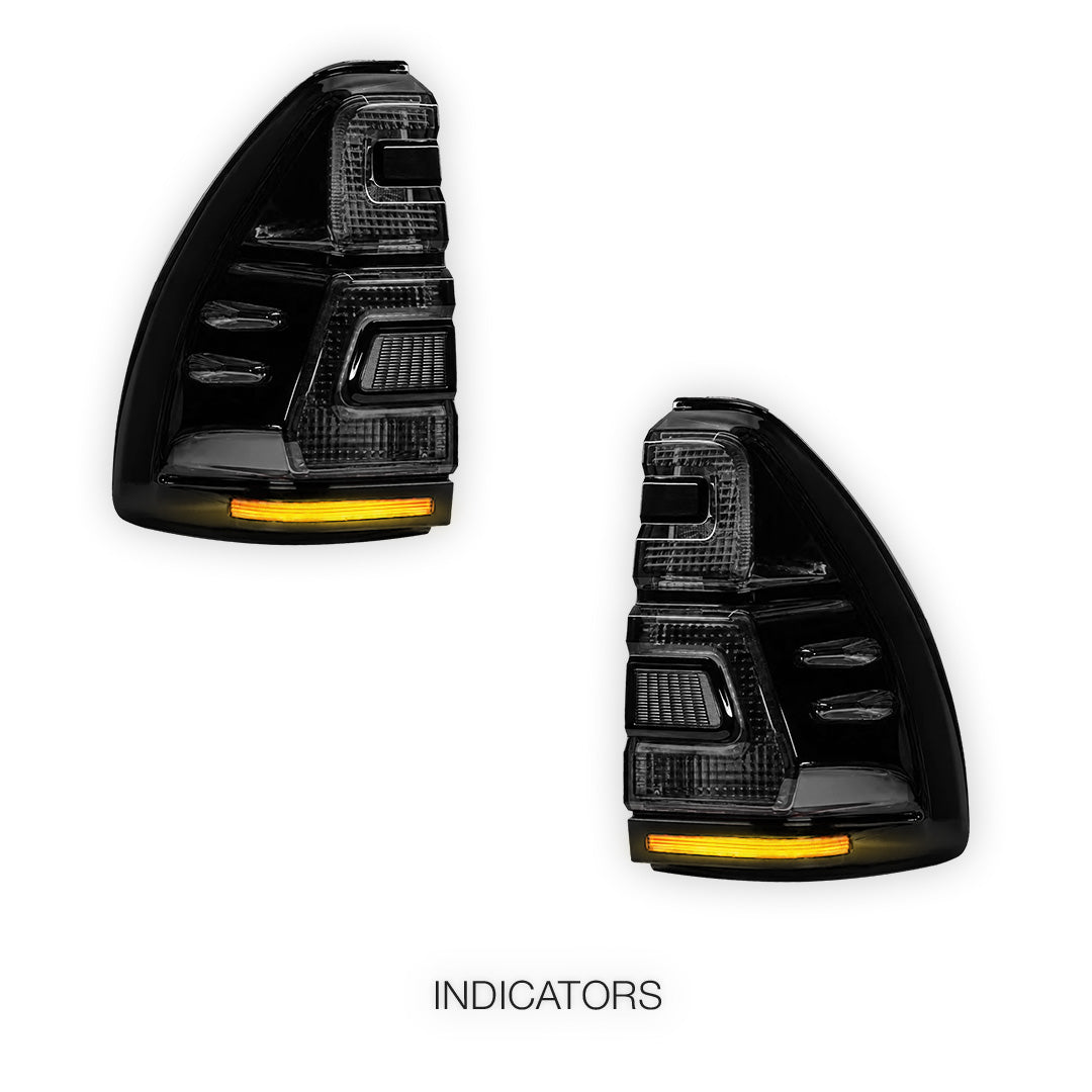 Toyota LandCruiser Prado 120 Series (2003 - 2009) FaceLift Style Full LED Tail lights LH + RH