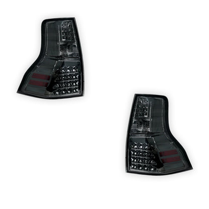 Toyota LandCruiser Prado 150 Series (2009 - 2017) Full Smoked LED Tail lights LH + RH