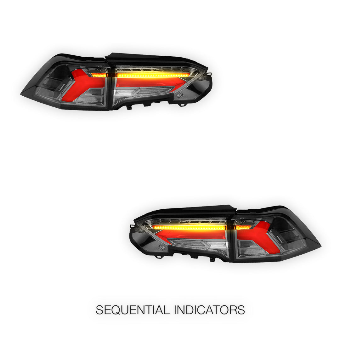 Toyota RAV4 XA50 (2019 - 2025) Sequential Full LED Tail Lights LH + RH