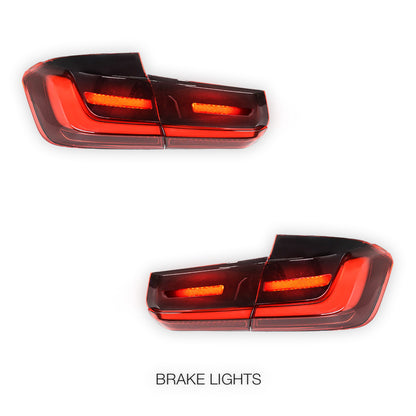 BMW 3 Series F30 / F80 / M3 (2011 - 2018) Update G80 M3 Style Sequential Smoked Full LED Tail Lights LH + RH